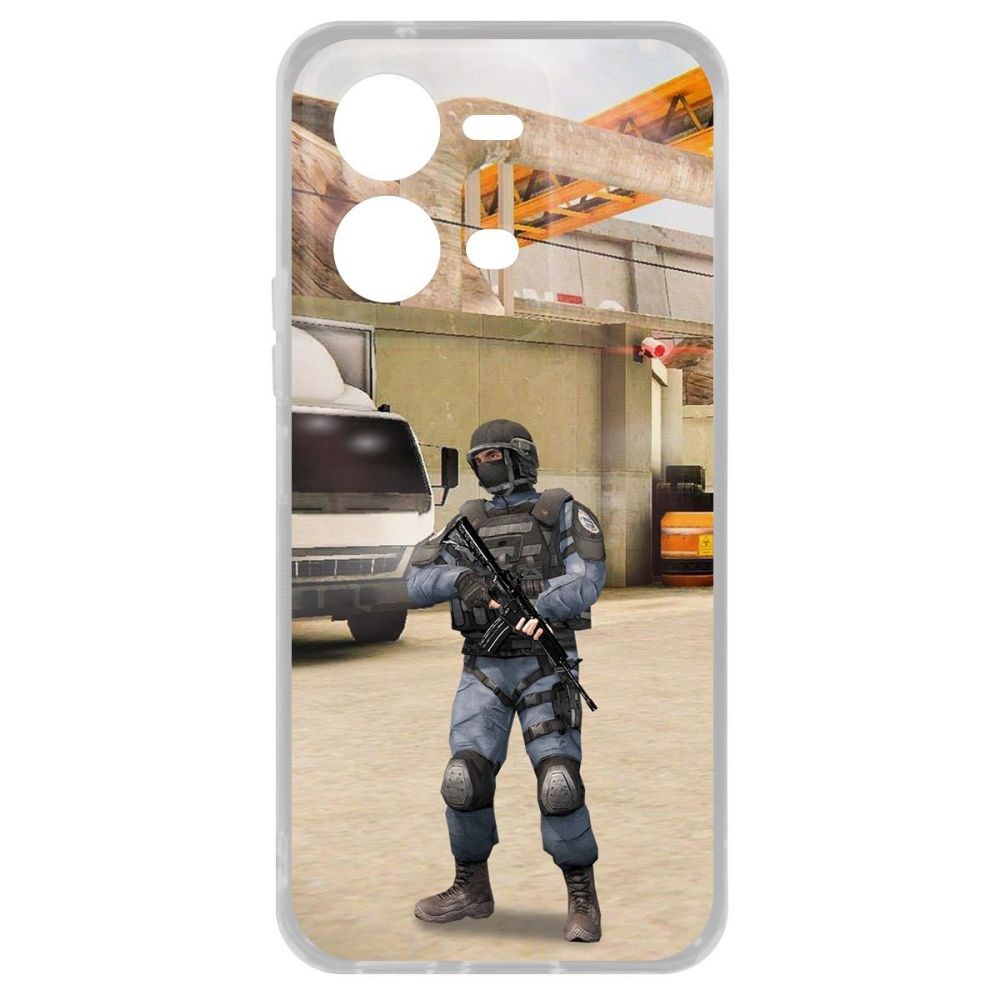 

Чехол Cтандофф 2 (Standoff 2) - GIGN для Vivo V25e, Прозрачный