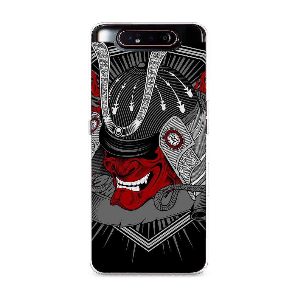 

Чехол на Samsung Galaxy A80 "Красная маска самурая", Белый;красный;черный, 28350-4