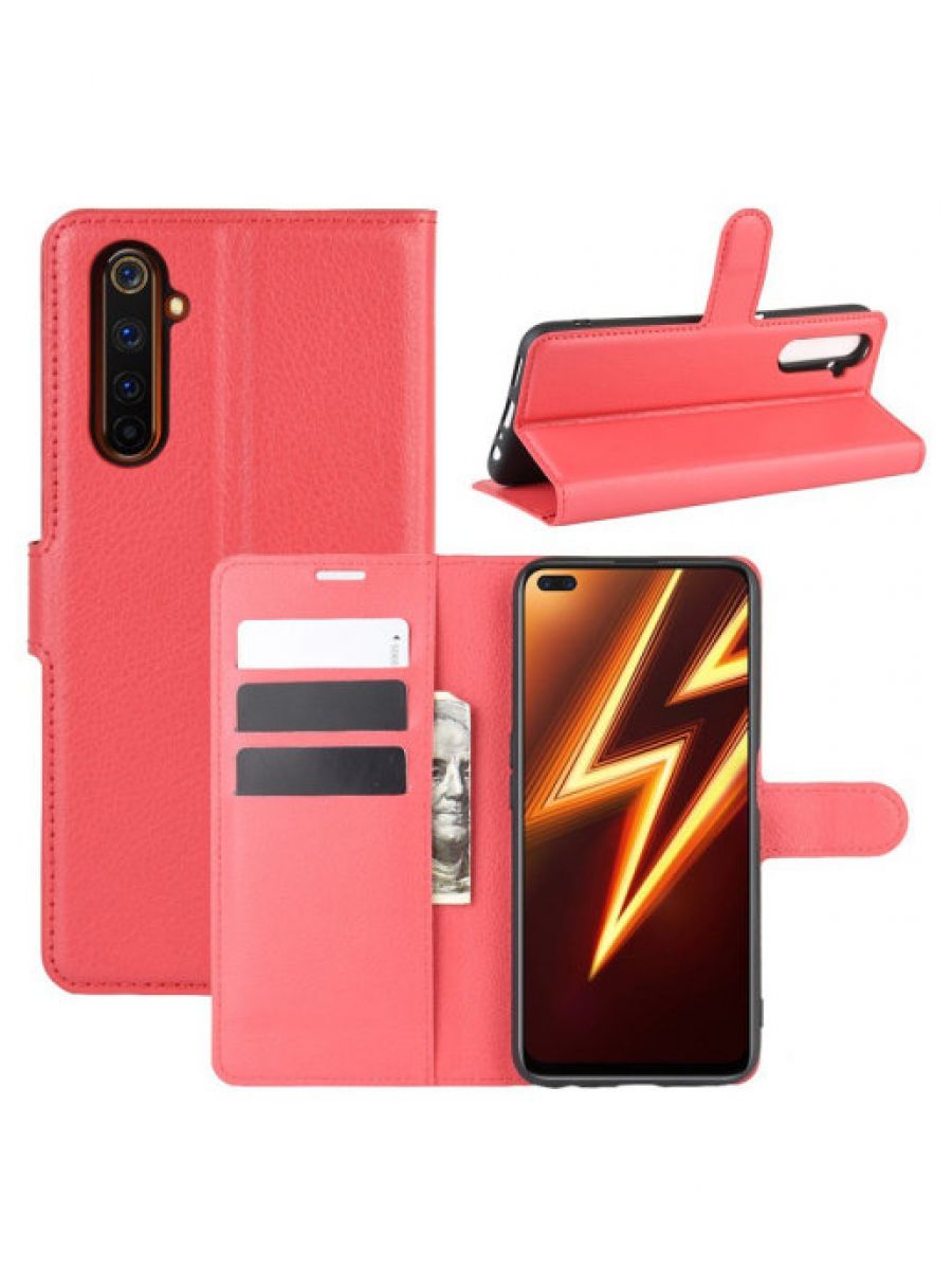 

Brodef Wallet чехол книжка для Realme 6 Pro фиолетовый