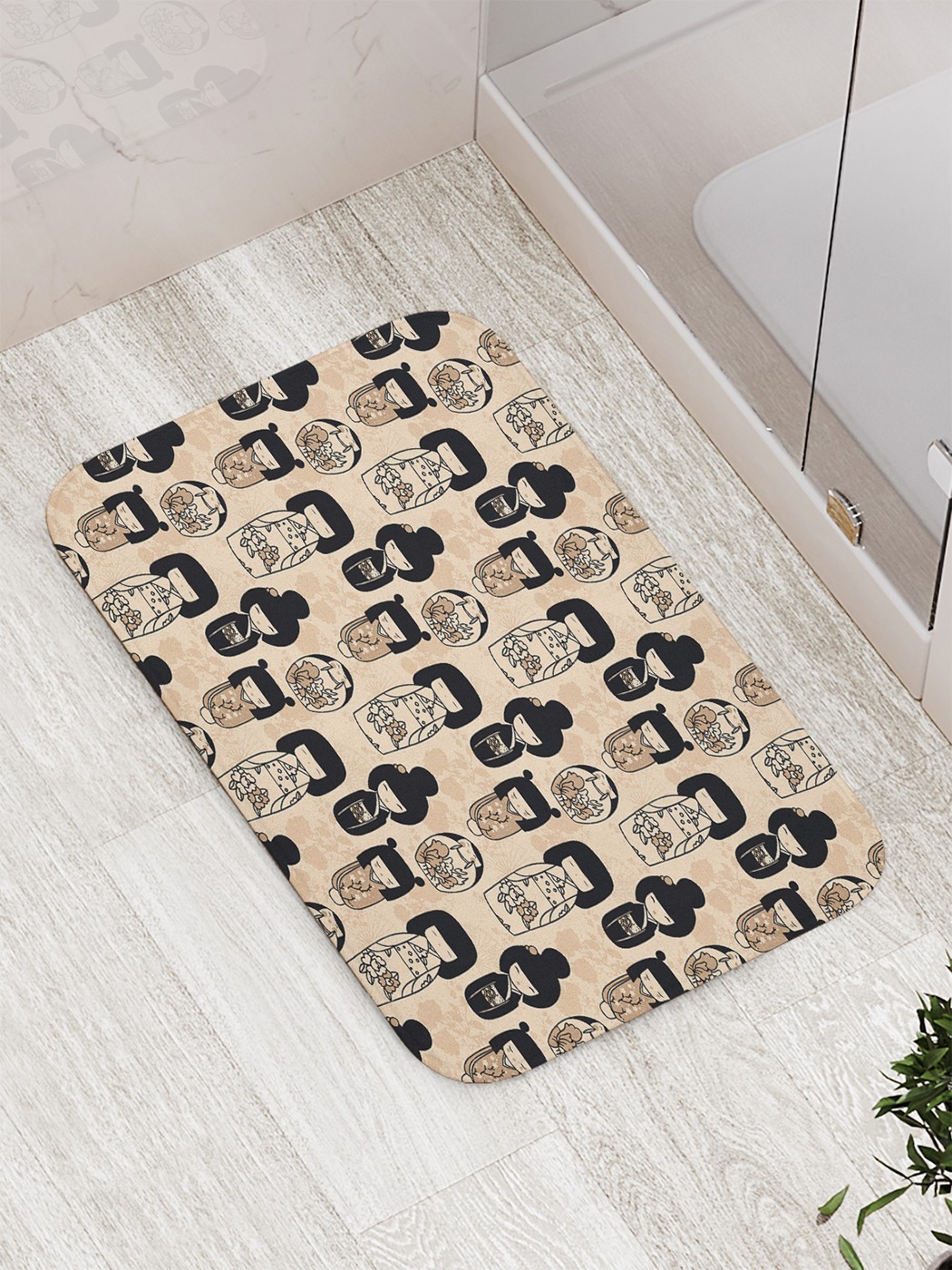 

bath_62498 Коврик противоскользящий для ванной, сауны, бассейна, 77х52 см
