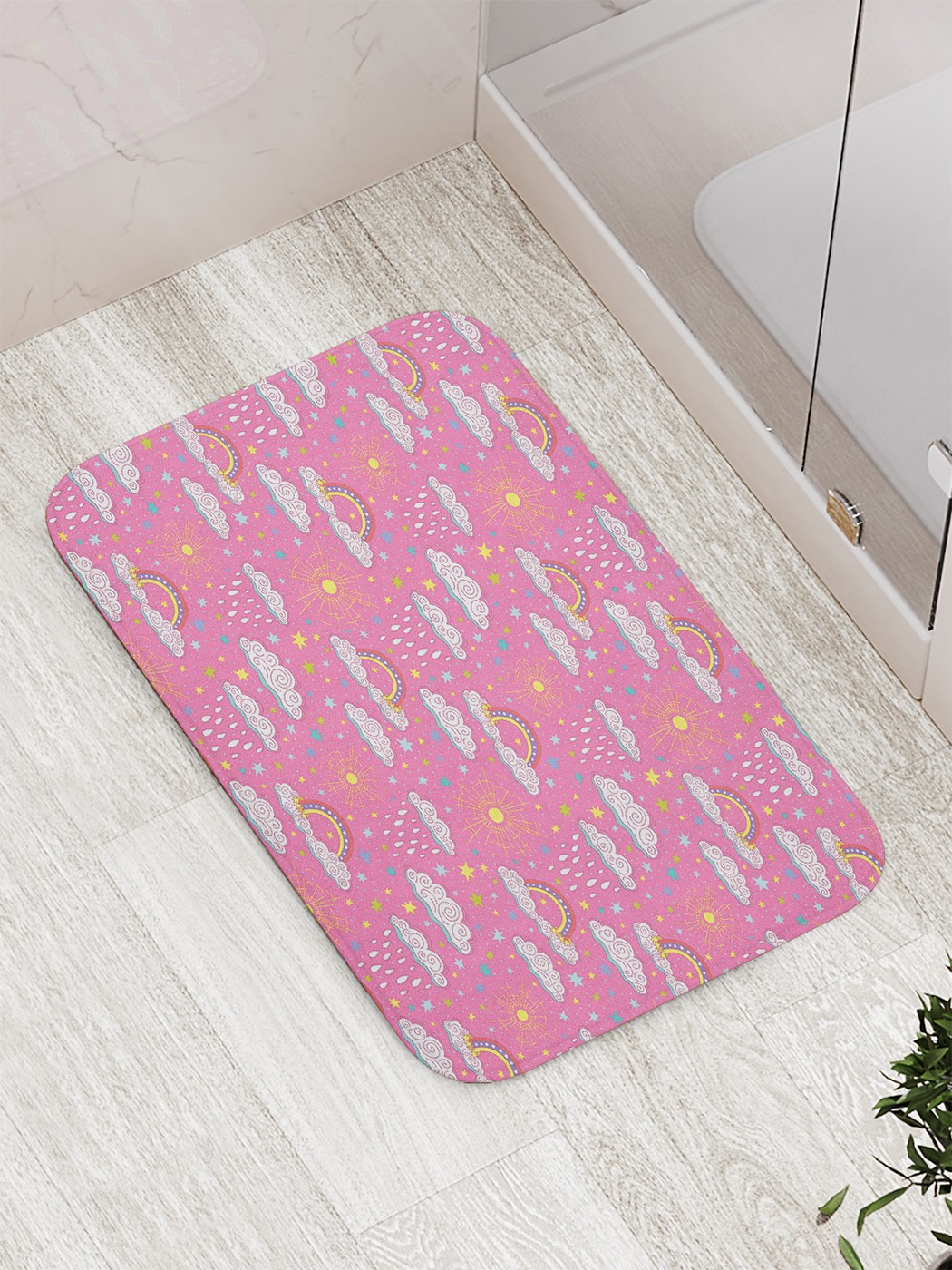 

bath_62497 Коврик противоскользящий для ванной, сауны, бассейна, 77х52 см