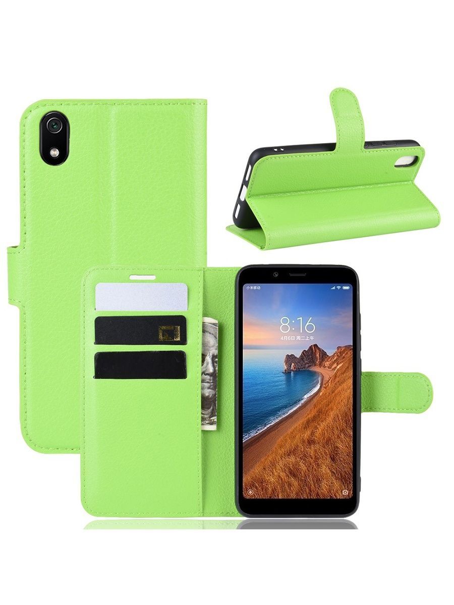 

Brodef Wallet Чехол книжка кошелек для Xiaomi Redmi 7A коричневый