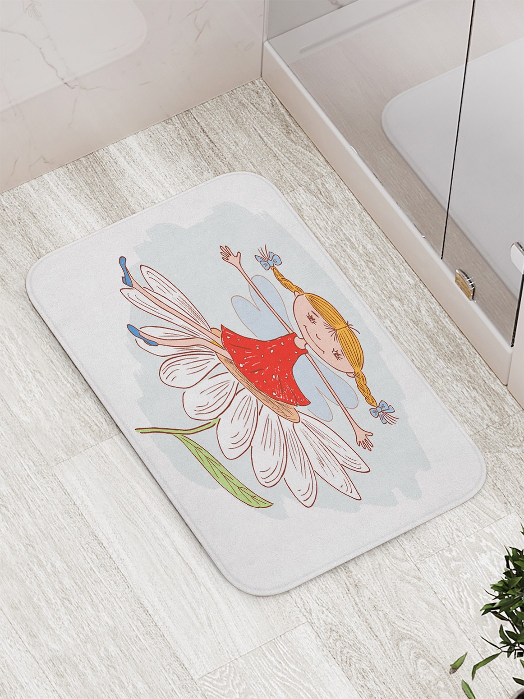 

bath_62490 Коврик противоскользящий для ванной, сауны, бассейна, 77х52 см