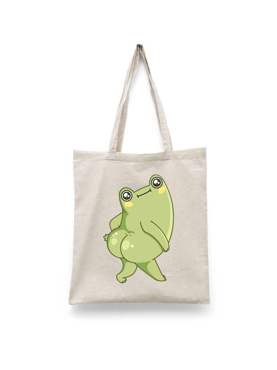 

Шоппер унисекс Каждому Своё Лягушка/Жаба/Frog JJLD11, белый, Лягушка/Жаба/Frog JJLD11