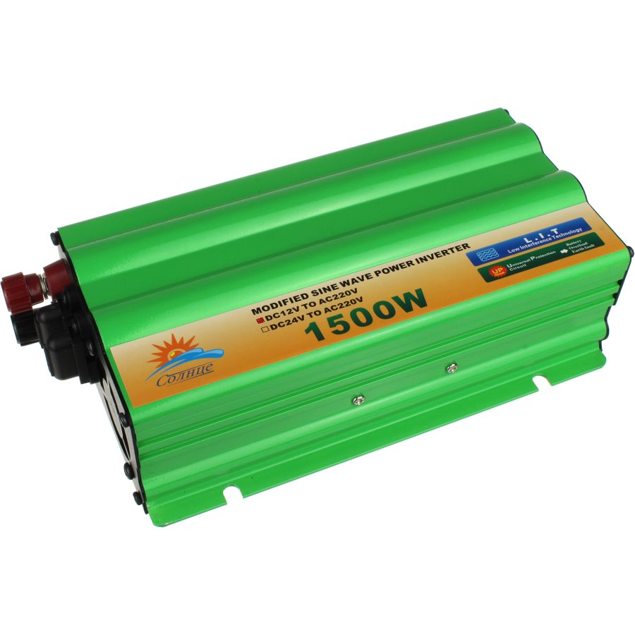 

Инвертор автомобильный 12 220В / Преобразователь напряжения 12v - 220v / 1500 Вт