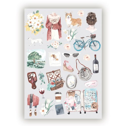 

Наклейки для ежедневника Fancy Planner Spring 002, Fancy Planner Spring 002