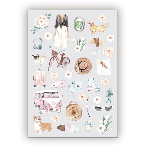 

Наклейки для ежедневника Fancy Planner Spring 001, Fancy Planner Spring 001