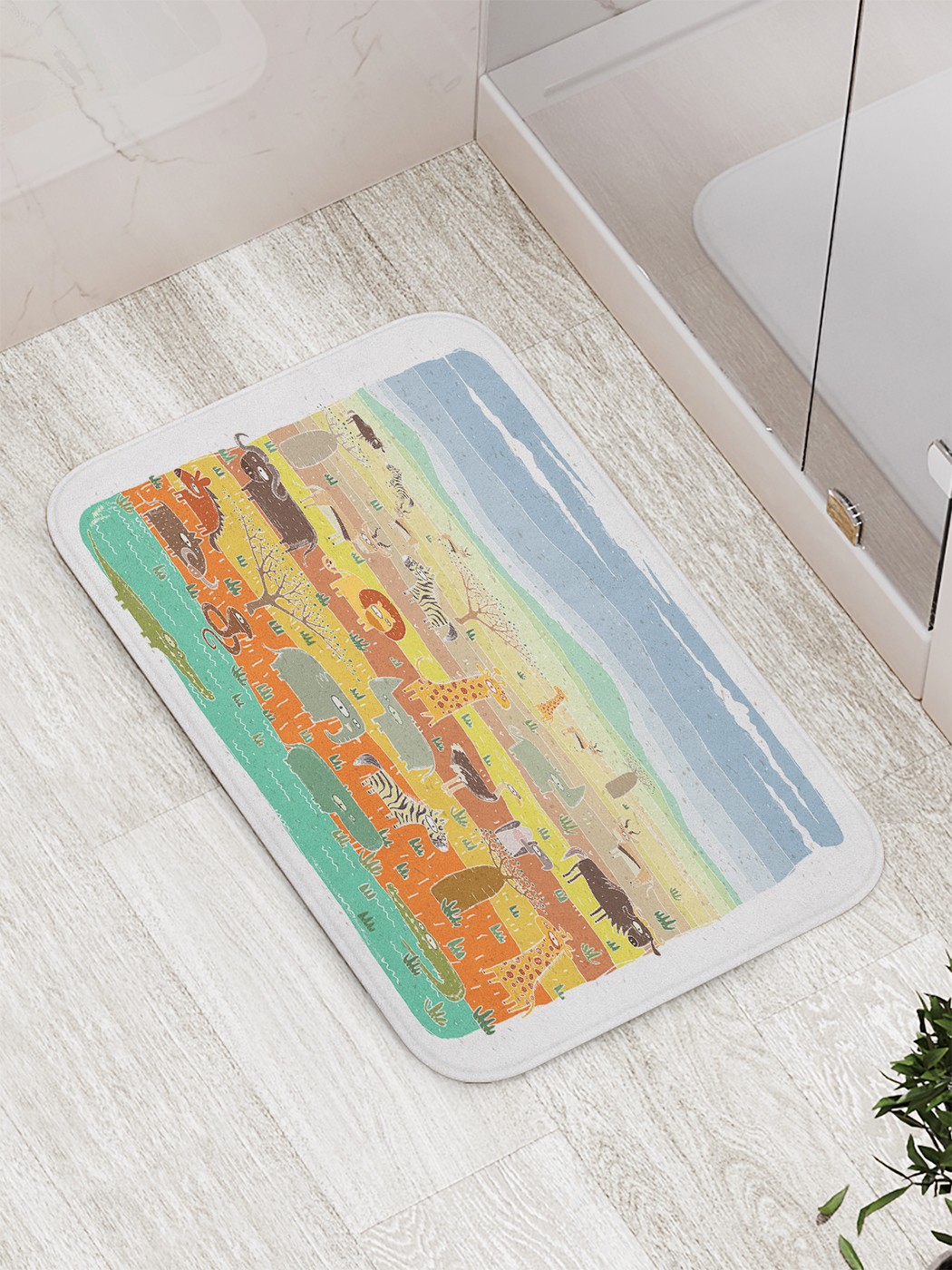

bath_62456 Коврик противоскользящий для ванной, сауны, бассейна, 77х52 см