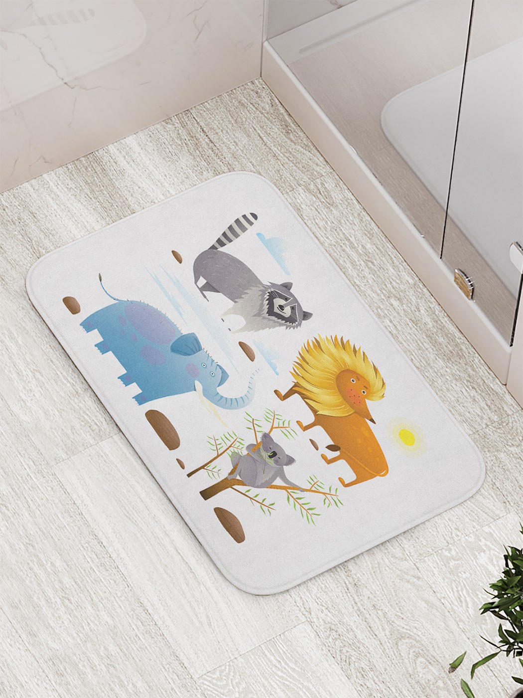 

bath_62455 Коврик противоскользящий для ванной, сауны, бассейна, 77х52 см