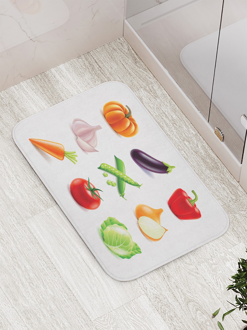 

bath_62427 Коврик противоскользящий для ванной, сауны, бассейна, 77х52 см