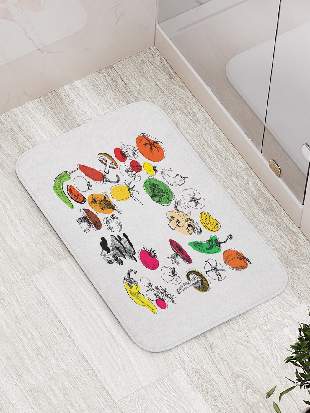 

bath_62425 Коврик противоскользящий для ванной, сауны, бассейна, 77х52 см