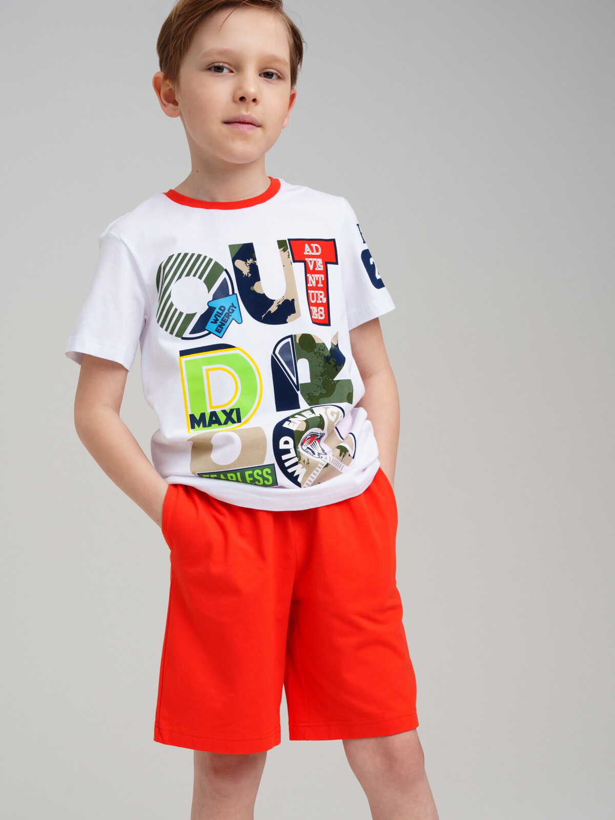 

Костюм детский PlayToday Tween 12311276, белый, красный, 146, 12311276