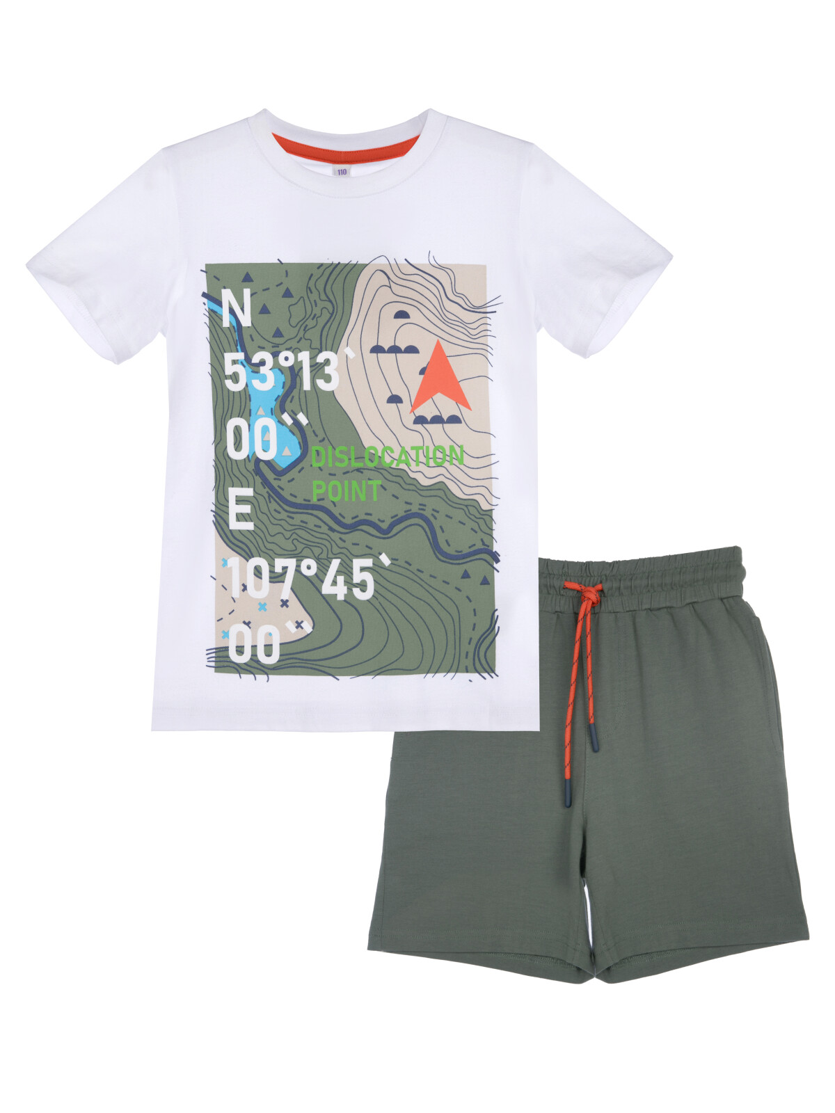 

Костюм детский PlayToday Kids 12312298, белый, хаки, 116, 12312298