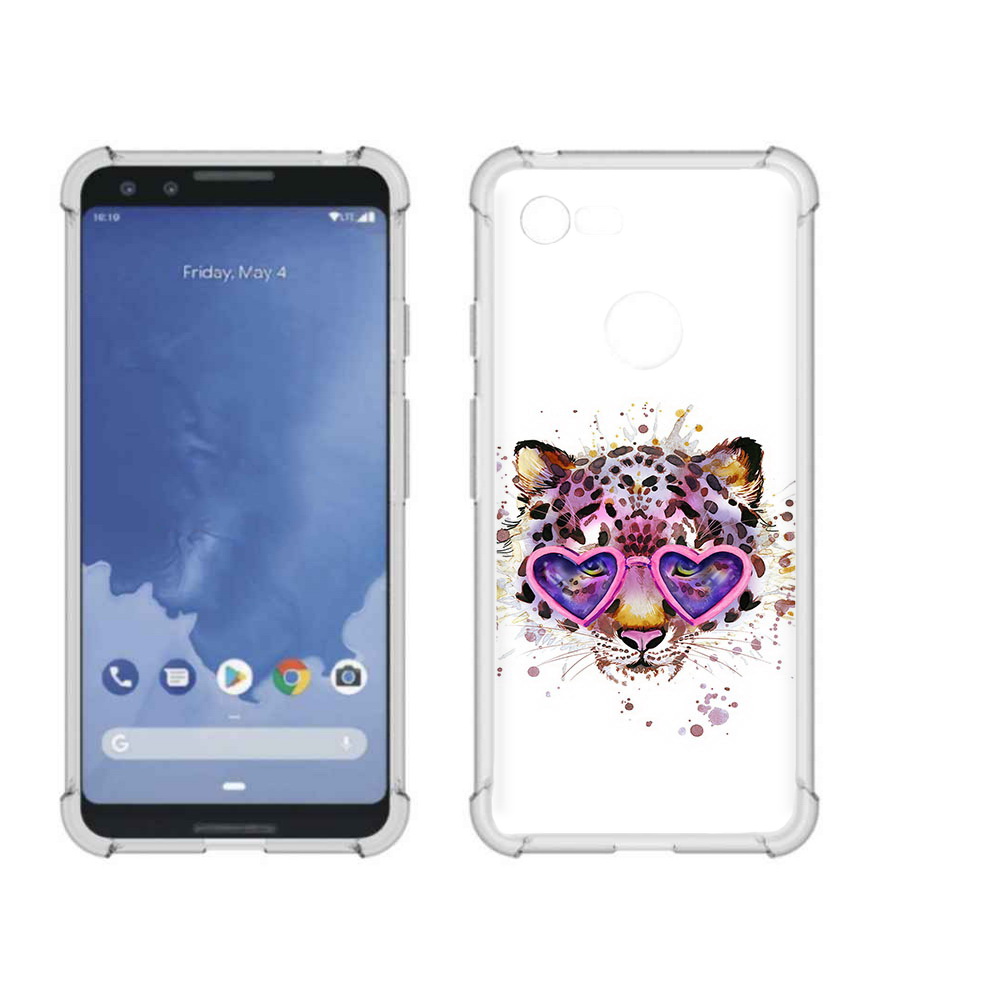 

Чехол MyPads Tocco для Google Pixel 3 модный леопард, Прозрачный, Tocco