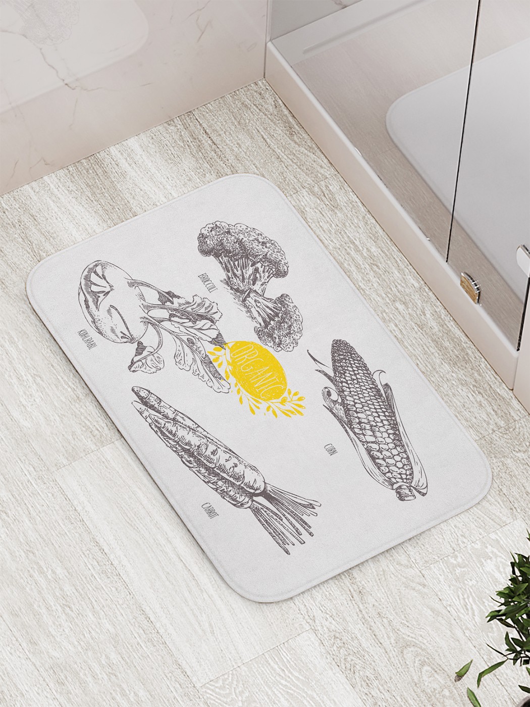 

bath_62412 Коврик противоскользящий для ванной, сауны, бассейна, 77х52 см