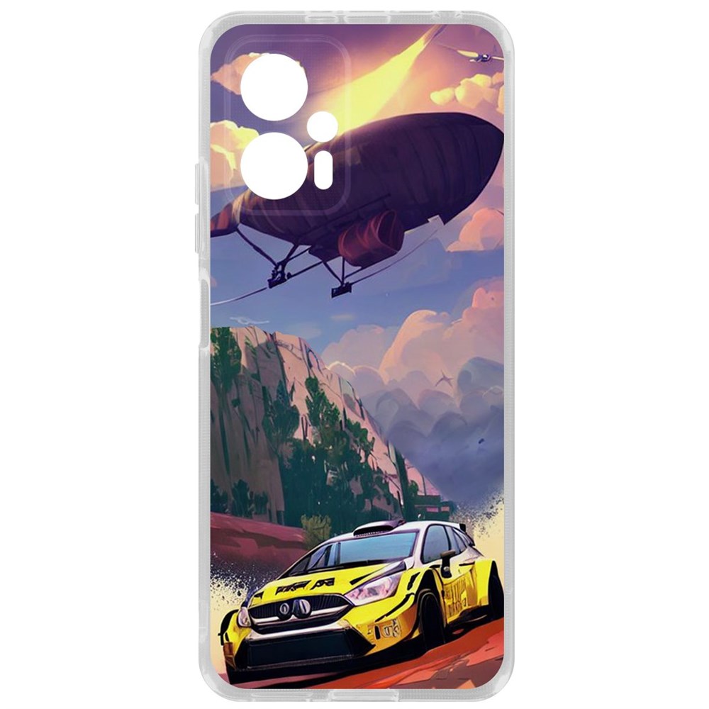 

Чехол Гонка для Poco X4 GT, Прозрачный