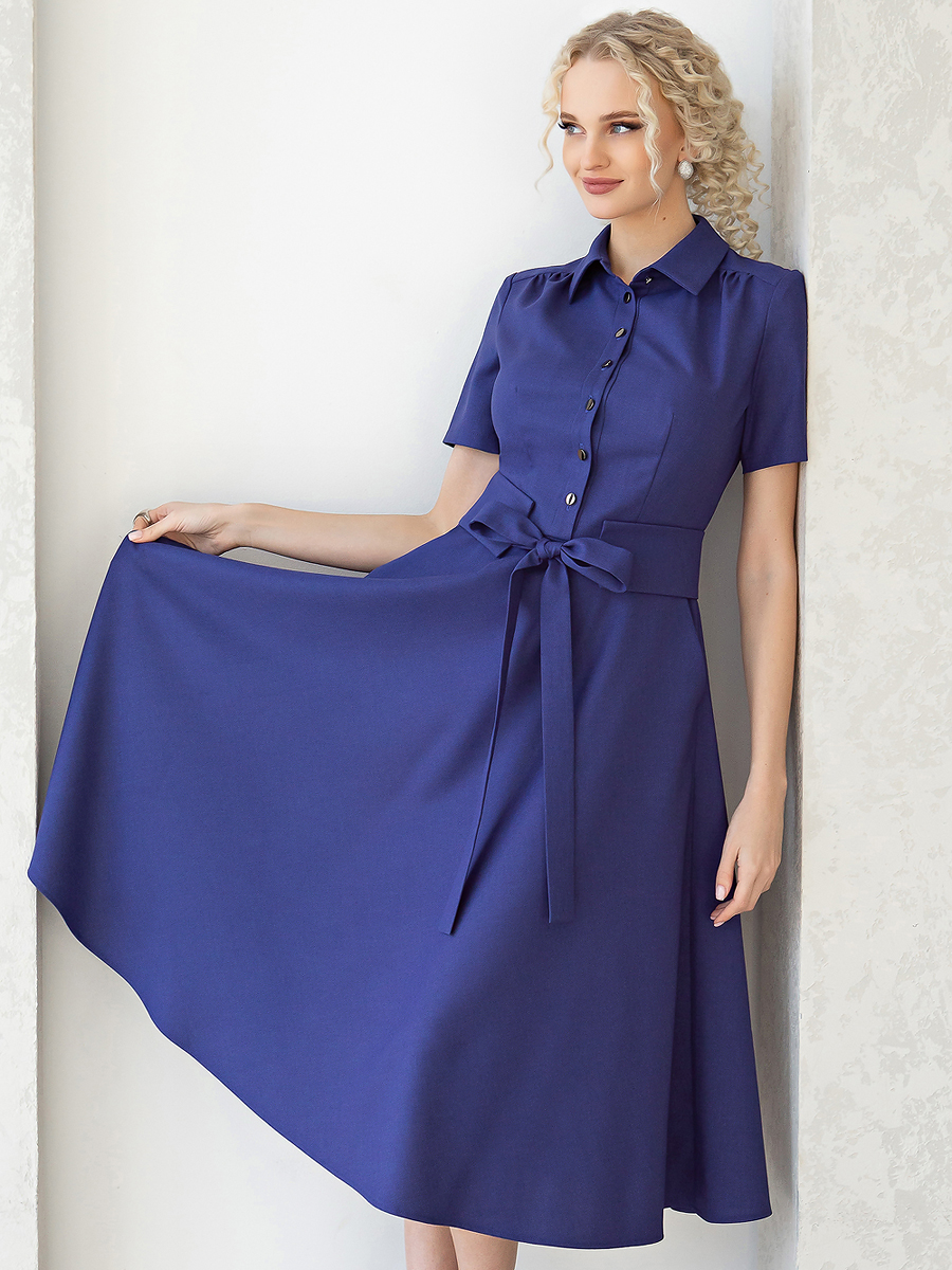 Платье женское Olivegrey Pl000742L(avrora) синее 44 RU