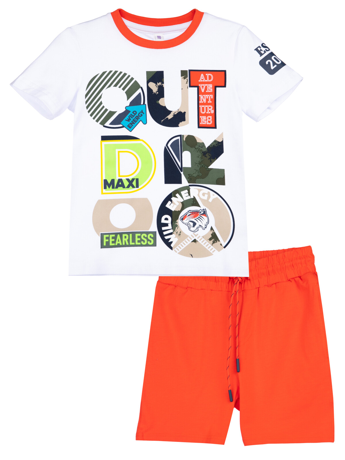 

Костюм детский PlayToday Kids 12312297, белый, красный, разноцветный, 104, Белый;оранжевый, 12312297