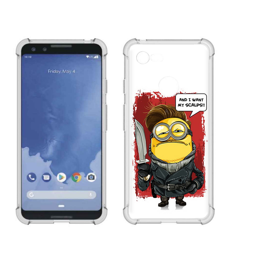 

Чехол MyPads Tocco для Google Pixel 3 миньон убийца, Прозрачный, Tocco