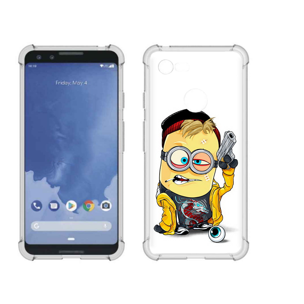 

Чехол MyPads Tocco для Google Pixel 3 миньон бандит, Прозрачный, Tocco