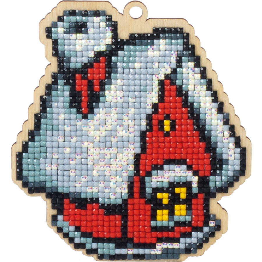 

W0116 Подвеска 'Зимний домик' 115*103 мм Гранни