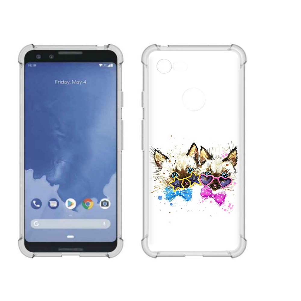 

Чехол MyPads Tocco для Google Pixel 3 милые котята, Прозрачный, Tocco