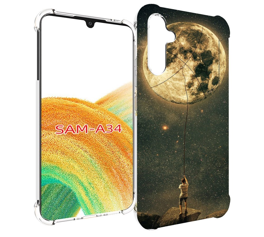 

Чехол MyPads Луна-светит для Samsung Galaxy A34, Tocco