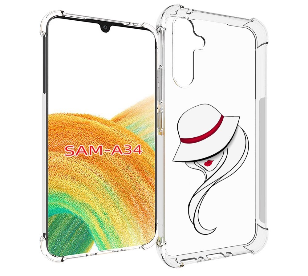 

Чехол MyPads Лого женский для Samsung Galaxy A34, Tocco
