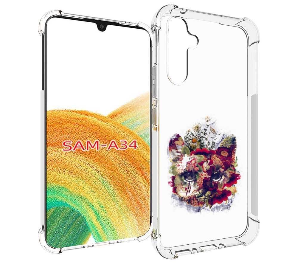 

Чехол MyPads Лиса в цветах-2 для Samsung Galaxy A34, Tocco