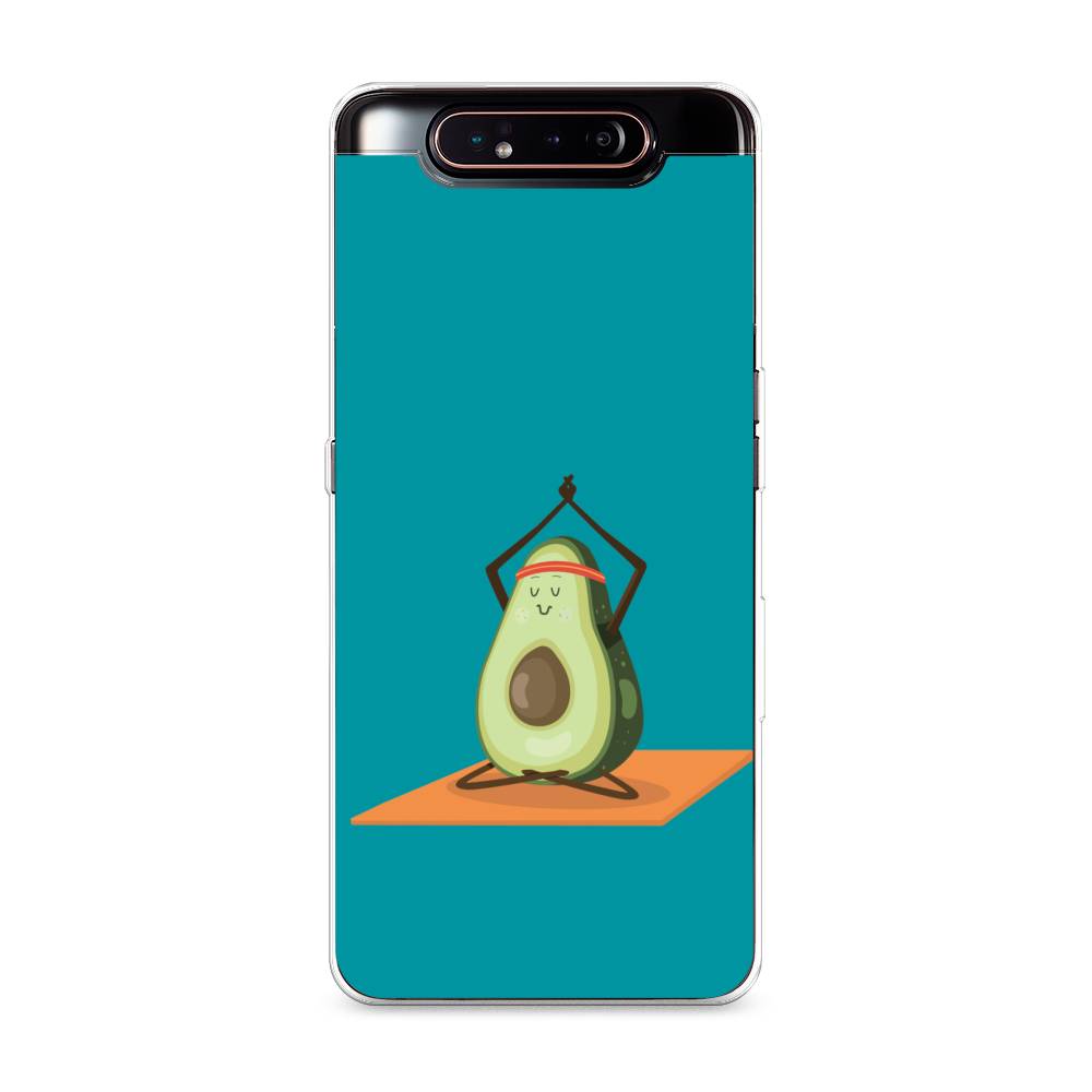 

Чехол на Samsung Galaxy A80 / Самсунг A80 "Расслабься с авокадо", Голубой, 28350-6