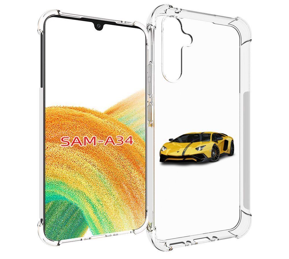 

Чехол MyPads Ламбо мужской для Samsung Galaxy A34, Tocco