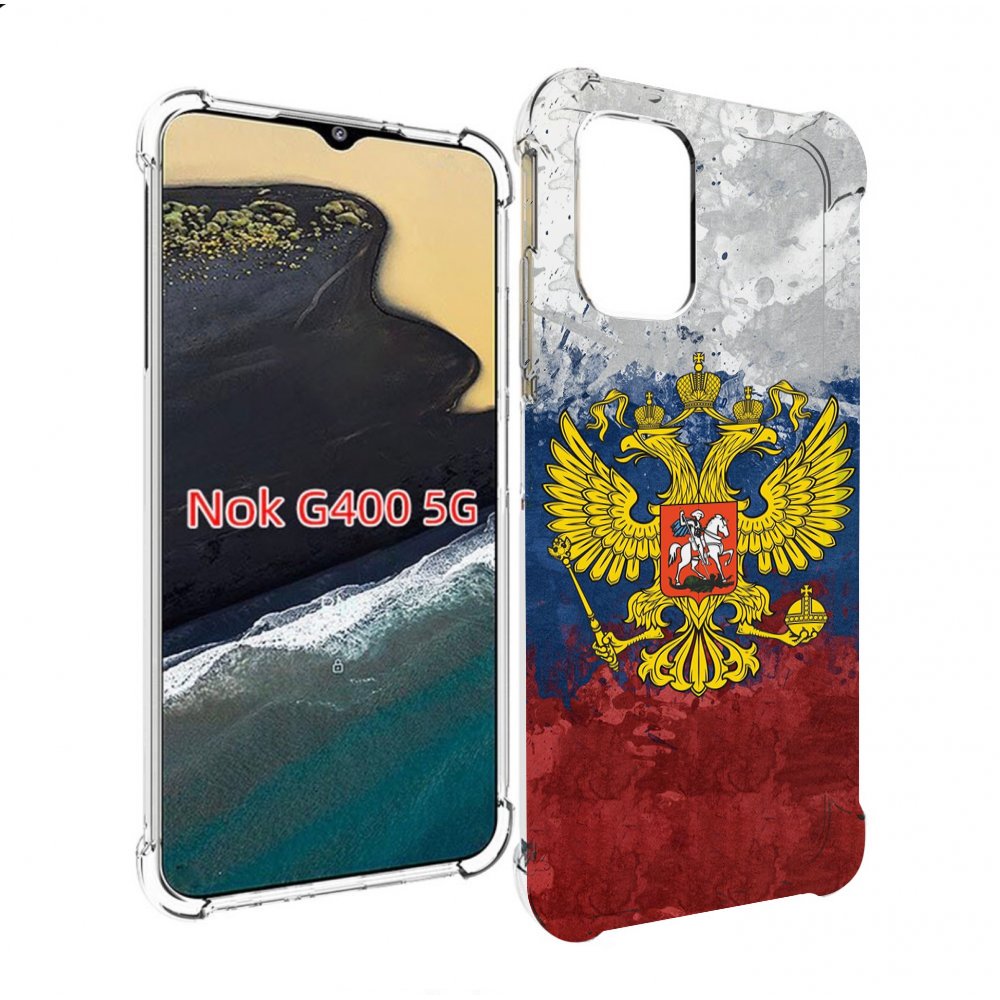 

Чехол MyPads герб-России для Nokia G400 5G, Прозрачный, Tocco