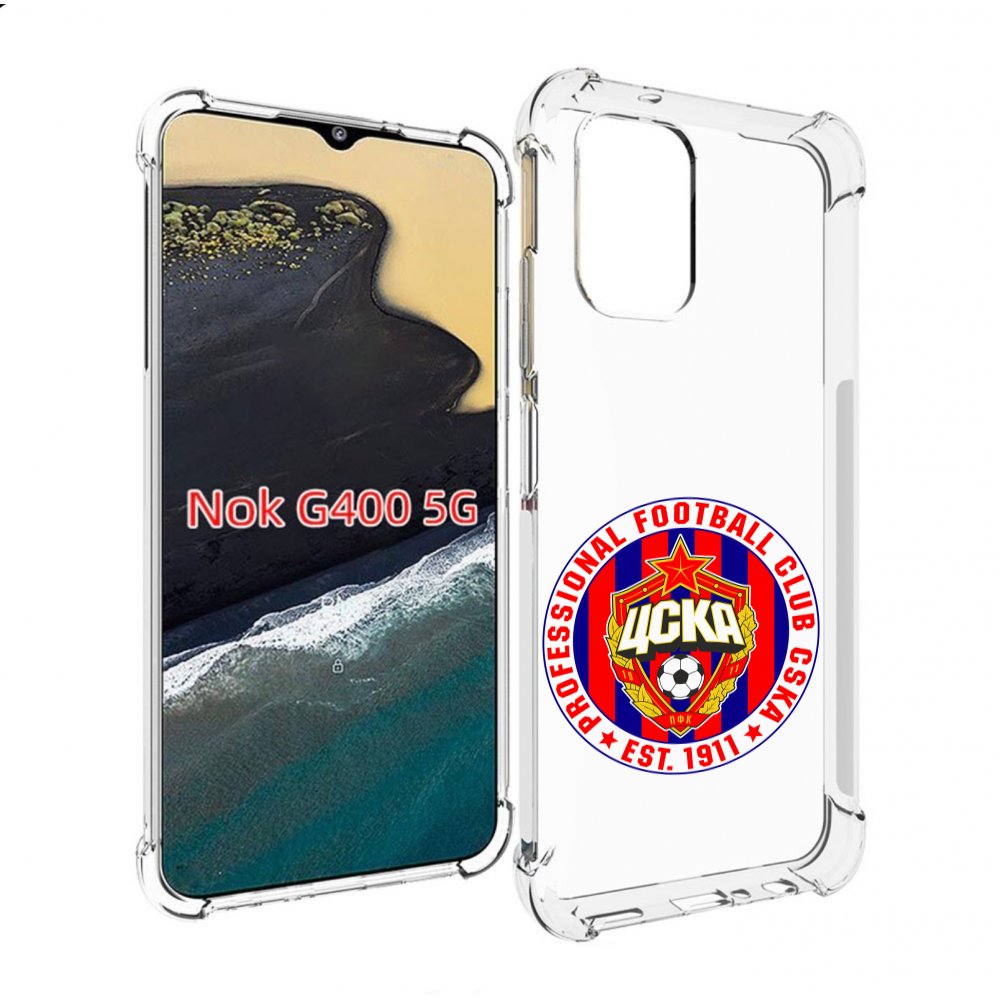

Чехол MyPads ФК ЦСК логотип для Nokia G400 5G, Прозрачный, Tocco