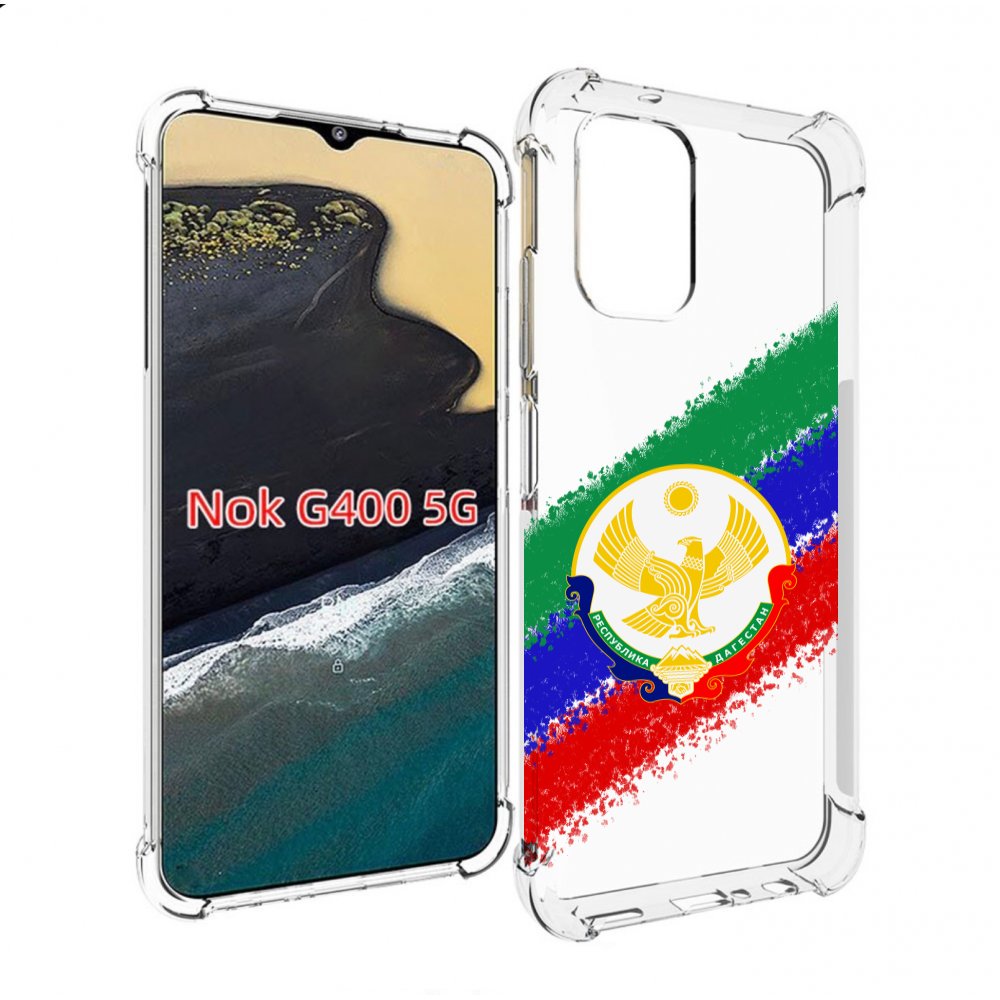 

Чехол MyPads герб флаг Дагестана для Nokia G400 5G, Прозрачный, Tocco