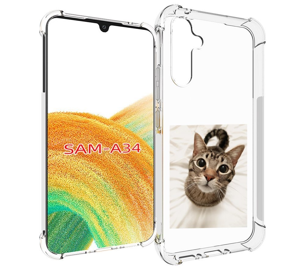 

Чехол MyPads Котик для Samsung Galaxy A34, Tocco