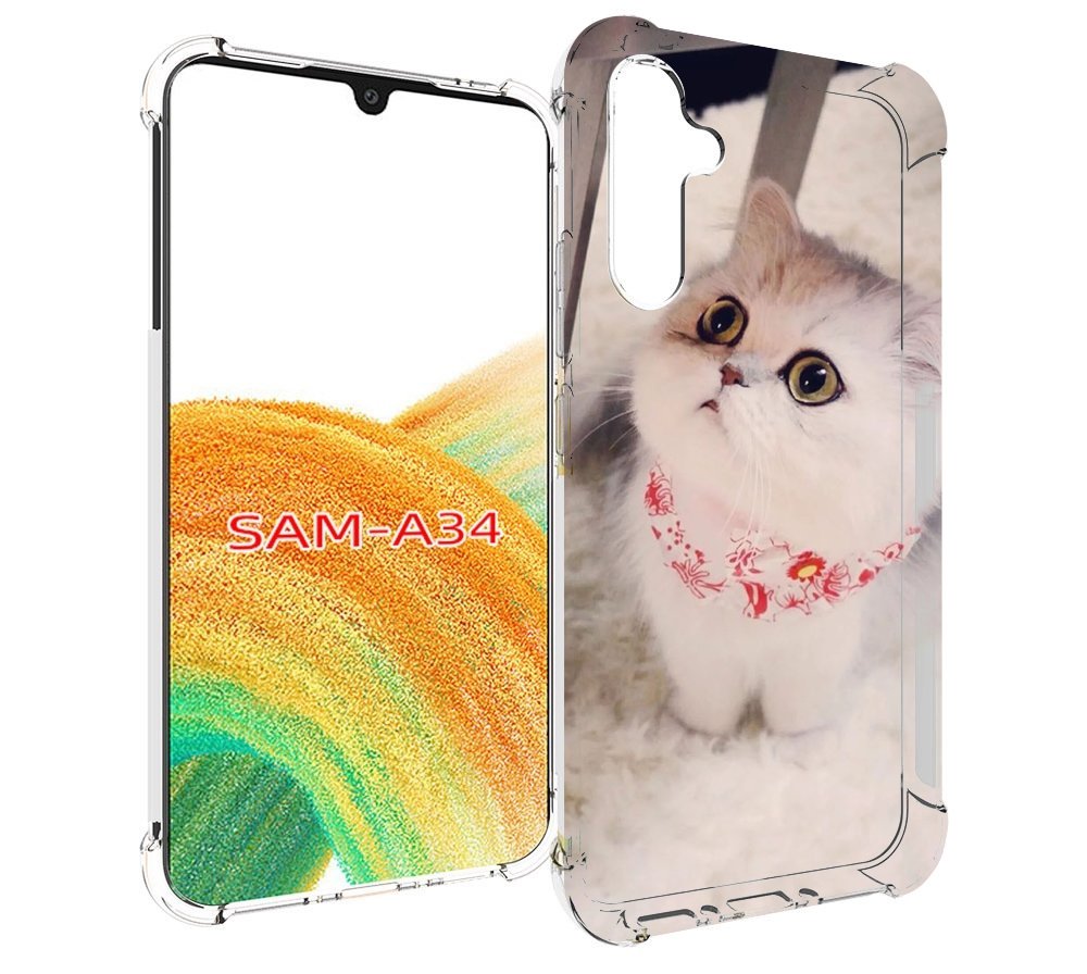 

Чехол MyPads Котеночек женский для Samsung Galaxy A34, Tocco