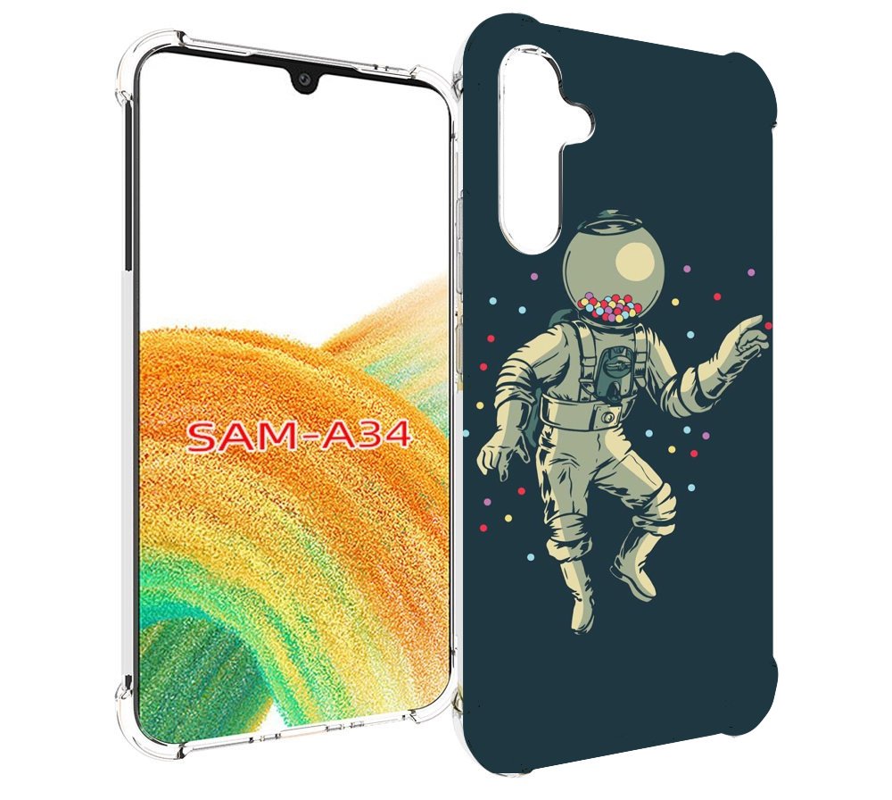 

Чехол MyPads Космонавт для Samsung Galaxy A34, Tocco