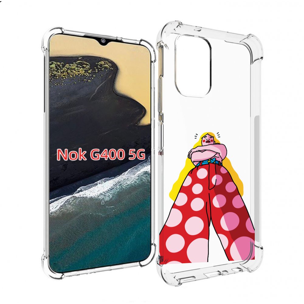 Чехол MyPads высокая-девушка для Nokia G400 5G