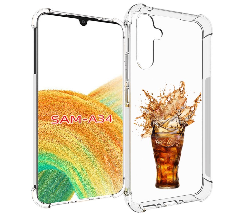 

Чехол MyPads Кола-в-стакане для Samsung Galaxy A34, Tocco