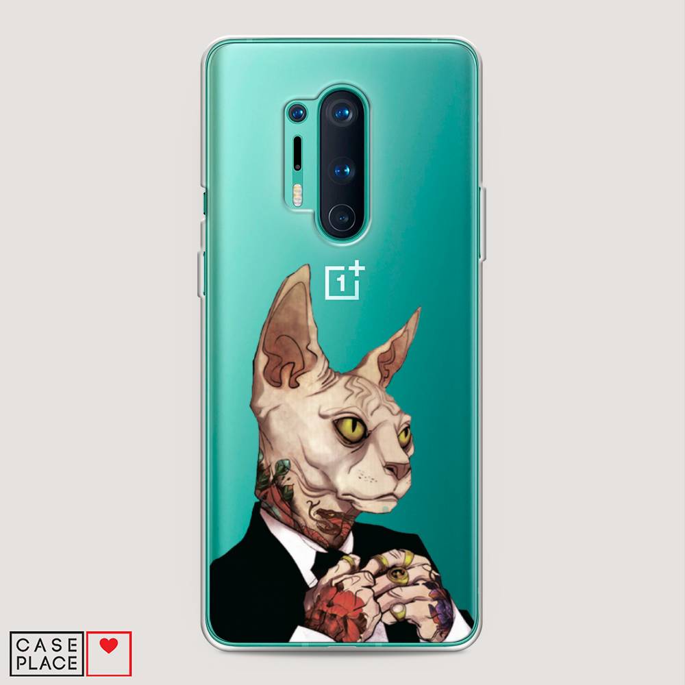 

Чехол Awog на OnePlus 8 Pro / ВанПлас 8 Pro "Татуированный сфинкс", Бежевый;черный;красный, 151050-7