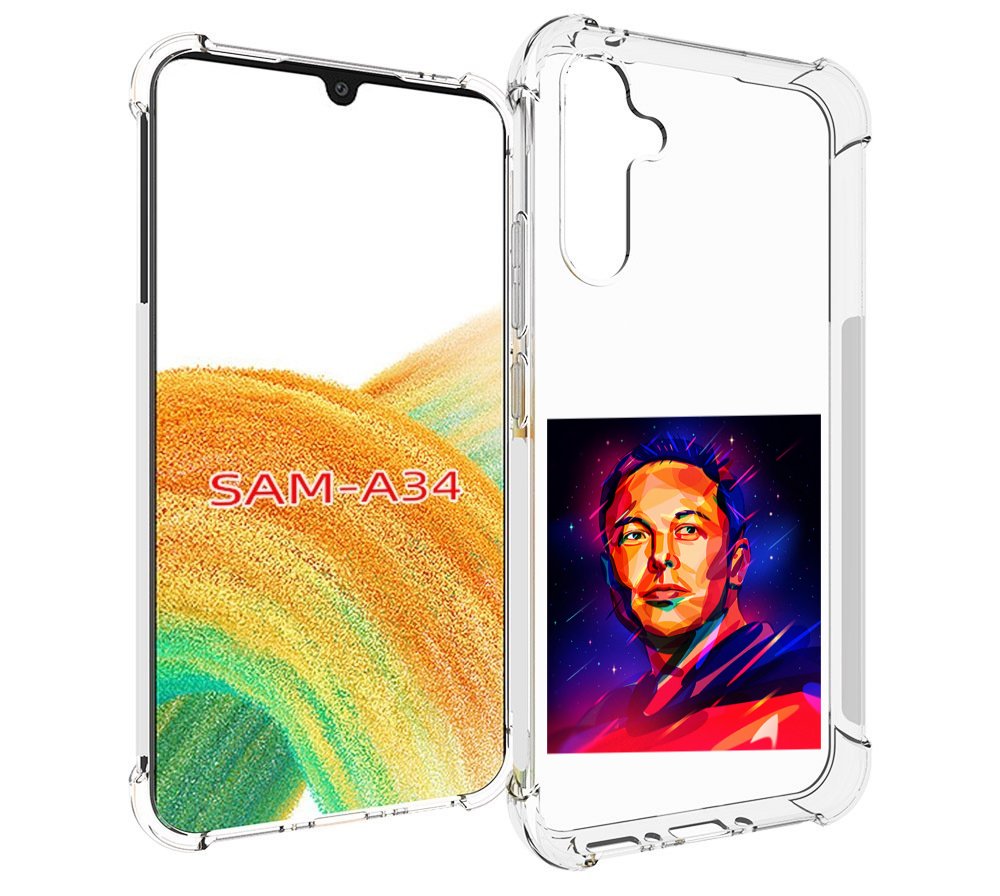 

Чехол MyPads Илон-Маск для Samsung Galaxy A34, Tocco