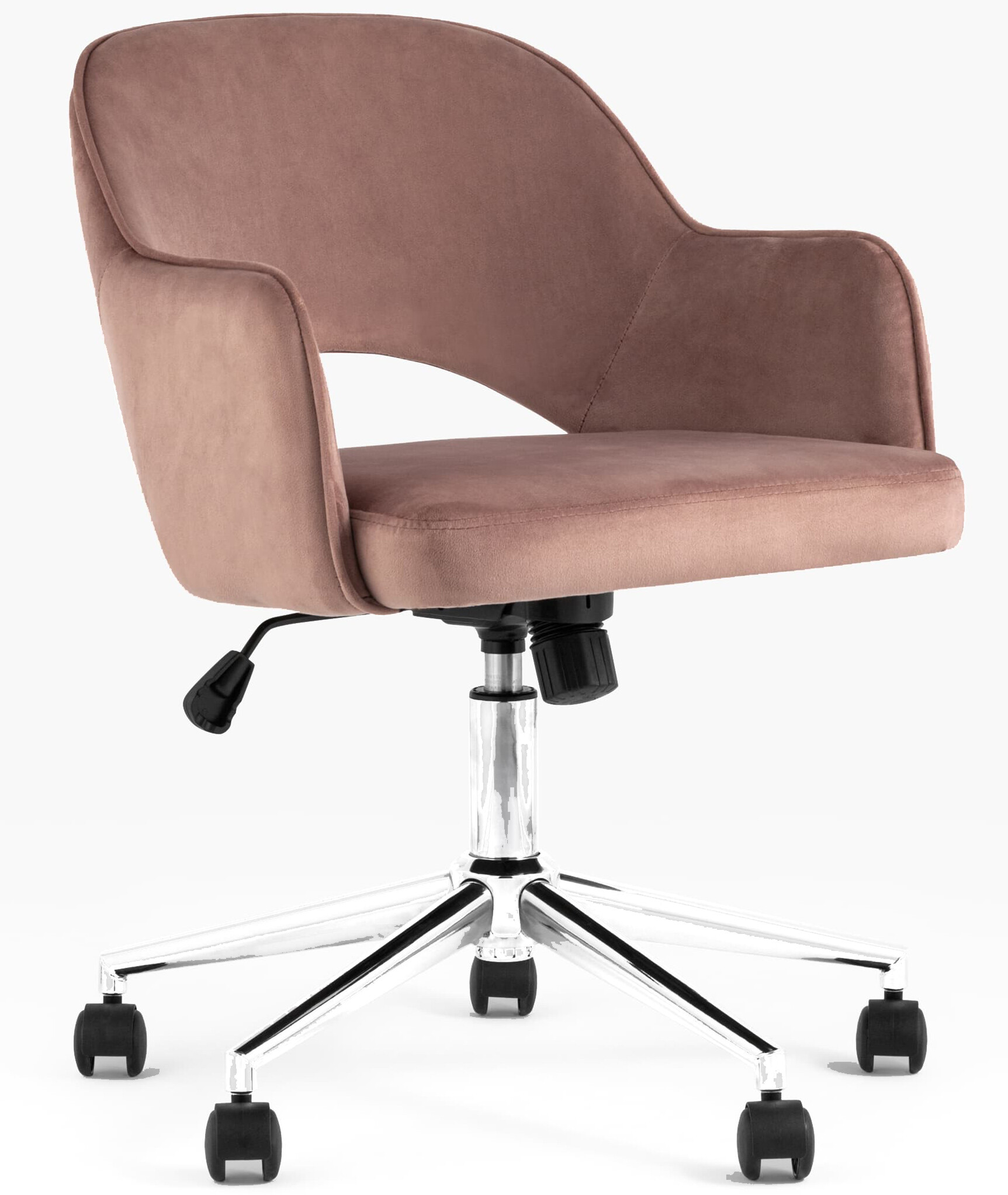 Кресло офисное Stool Group Кларк велюр розовый CLARKSON PINK CHROME 17110₽