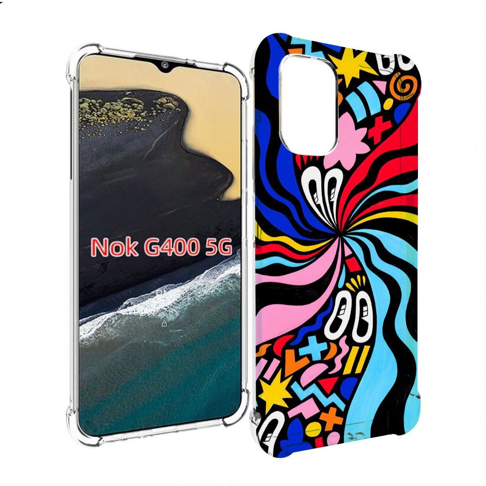 

Чехол MyPads волнистая-абстракция для Nokia G400 5G, Прозрачный, Tocco