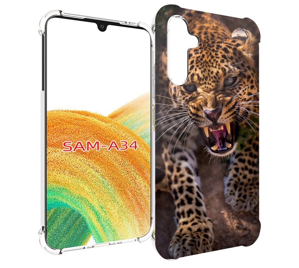 

Чехол MyPads Злой-гепард для Samsung Galaxy A34, Tocco