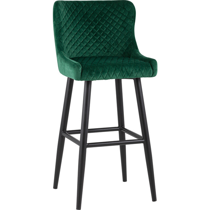 фото Стул барный stool group ститч mc15b velvet hlr-56 dual изумрудный