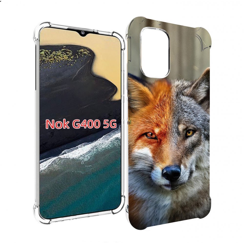 

Чехол MyPads волк-лиса для Nokia G400 5G, Прозрачный, Tocco
