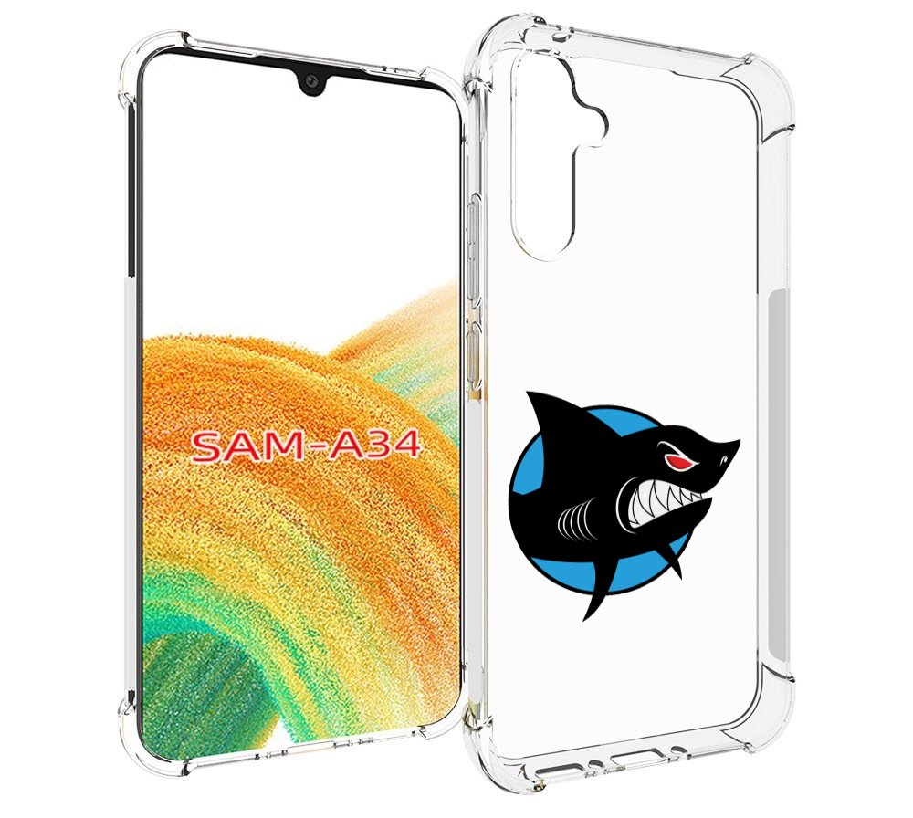 

Чехол MyPads Злая-акула для Samsung Galaxy A34, Tocco