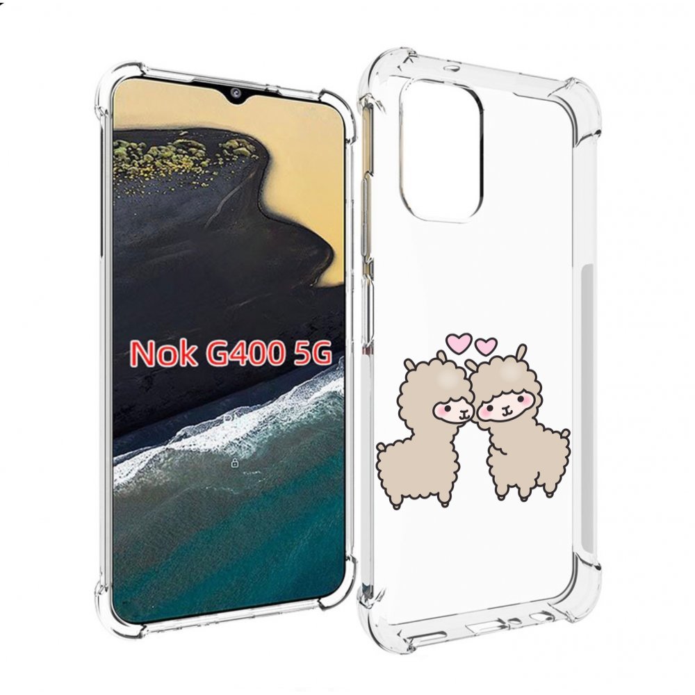 

Чехол MyPads влюбленные-барашки для Nokia G400 5G, Прозрачный, Tocco