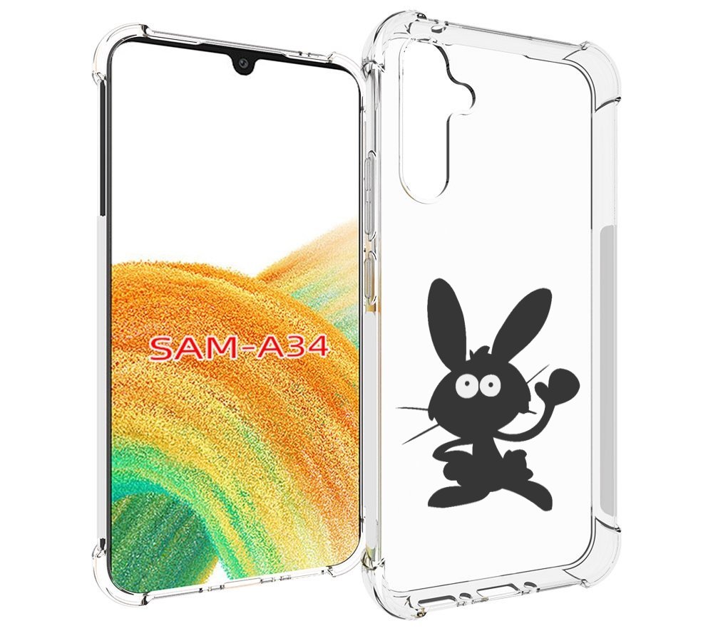 

Чехол MyPads Заяц для Samsung Galaxy A34, Tocco