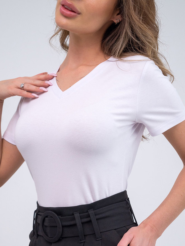 

Футболка женская Happyfox HFG040 белая 52 RU, Белый, HFG040